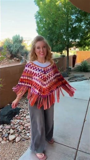 You can beat Big Twist Living yarn for crochet ponchos 🧶 #crochet #cozyvlog #crochetponcho