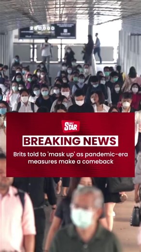 BREAKING - Brits have been urged to wear masks again as the UK Health Security Agency (UKHSA) releases updated guidance to help people stay safe this flu season. 📹 Getty #dailystar #masks #brits | Daily Star