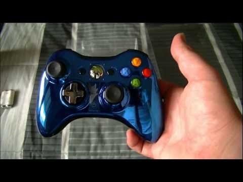 Xbox 360 Blue Chrome Controller Unboxing