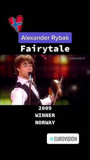 Alexander Rybak- Fairytale #eurovision 2009 Winner #Norway #FYP #ForYouPage #ForYou #eurovision2022