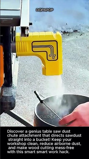 Table Saw Dust Collector Attachment #worker #process #Woodworking #Tools #DIY