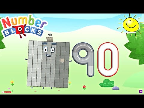Numberblocks World App | Meet Numberblocks Ninety | Number 90 | Learn Tracing | Educational Game