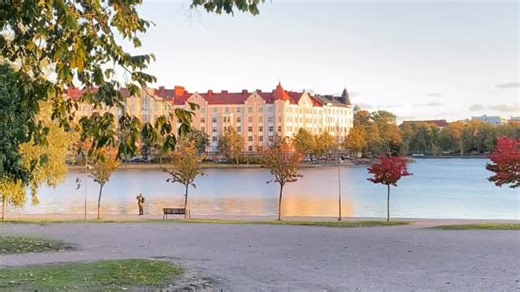Devin DeVasquez on Instagram: "It’s been so nice to see a real fall and the trees turning such beautiful colors. #devindevasquez #travelinggirl #beautifuldestinations #travel #memories #finland #autumn #fallcolors🍁🍂"