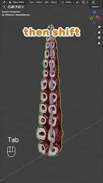 How to rig the Tentacle-like 3D models in Blender? #3dmodeling #blender3d #blender #3d #art #rigging