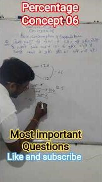 #percentage concept 06 #maths #basicmath
