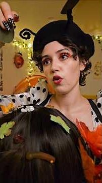 Bug searching & scalp pampering 🐞 #asmr #ladybug #asmrhairplay