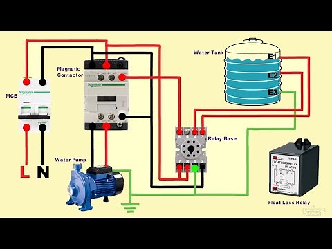 water pump automatic on off floatless relay wiring diagram