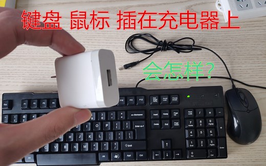 把usb键盘鼠标插在手机充电头上，结局会怎样？