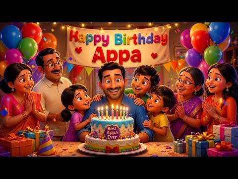 Happy Birthday Appa 🎂 | Emotional Appa Song 💙 | Tamil Baby Tunes