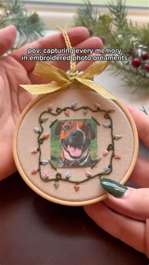 Shhh, everyone in my family is getting one of these handmade ornaments! StitchinWithSamantha made it so easy with these PDF embroidery patterns, and I'm *almost* done 🎄 https://etsy.me/3KNC57t | Etsy