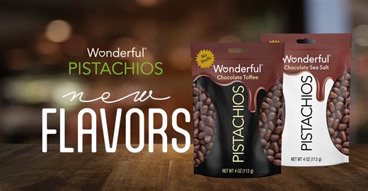 Wonderful Pistachios Bolsters Lineup With No Shells Chocolate Sea Salt and Chocolate Toffee Varieties; Diana Salsa Details