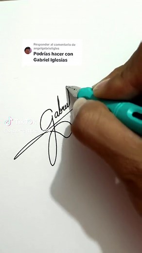 Diseños de firmas personalizadas para Gabriel y Ángel