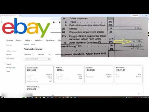 How to Find Your Total EBAY Commission Fees & Shipping Label Costs for TAXES Entire Year IRS 1040