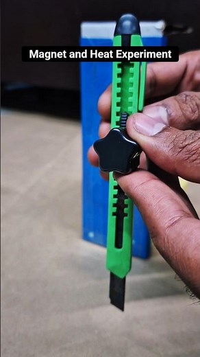 Magnet and Heat Experiment #magnet #experiment#magnetic #physics #science #lighter #neodymiummagnet