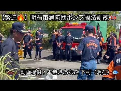 【緊迫🔥】明石市消防団のリアルがヤバすぎた🚒｜本焼きあなご下村🐟Is This Real or Training? 🔥 Firefighter Drill in Japan