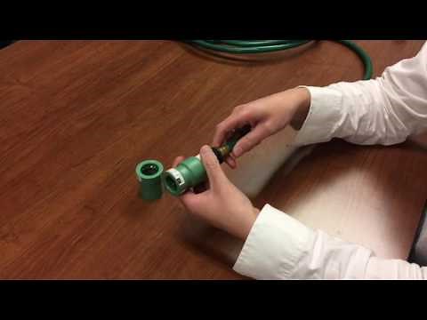 How to attach a hose to Eco lock fittings