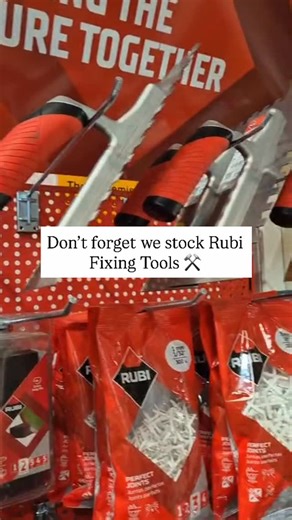 ✨ Don’t forget we stock a full range of RUBI fixing tools and equipment – designed exclusively for professional ceramic tile installers. From preparation to finishing, RUBI offers smart solutions for every stage of the job. The range includes everything you need for the correct application and handling of mortar, plaster, and grout – helping you achieve perfect results every time. 📞 For more information, give our friendly team a call on 028 276 65966 – we’ll be more than happy to help! | Tilesp