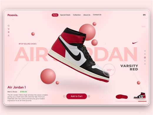 Premium Shoe Store Website UI Design – Minimal & Clean UX