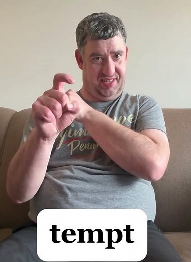 ASL sign for tempt / Learn ASL