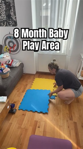 8 Month Baby Play Area Setup | Safe Space for Crawling & Movement