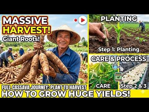 Modern Cassava Farming Technology: From Planting to Massive Harvest and Industrial Processing