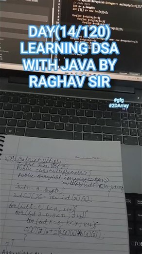 DAY 14 DSA WITH JAVA BY RAGHAV SIR THROUGH GEEKSFORGEEKS #dsa #day14 #gfg #java #120dayschallenge