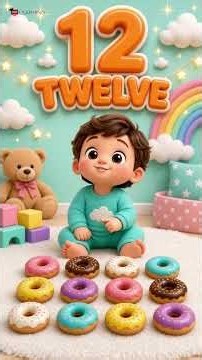 Learn Numbers 1 to 20 with Sweet Treats 🍰🍪 | Counting for Toddlers & Kids #shorts