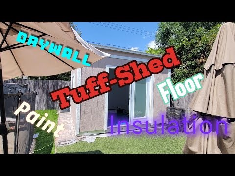 Tuff shed interior from start to finish