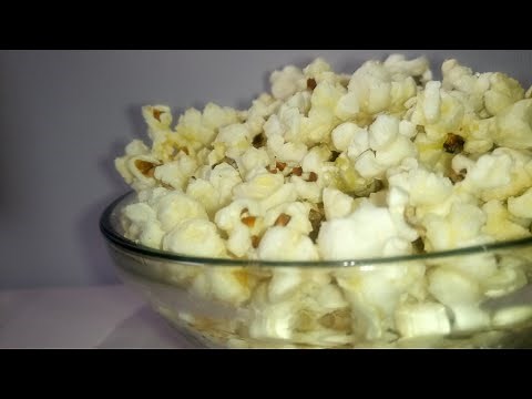 How to make popcorn at home with a pot