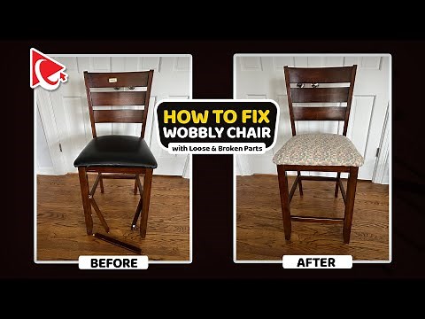 How To Fix Broken Wobbly Dining Table Chair with Loose & Missing Parts