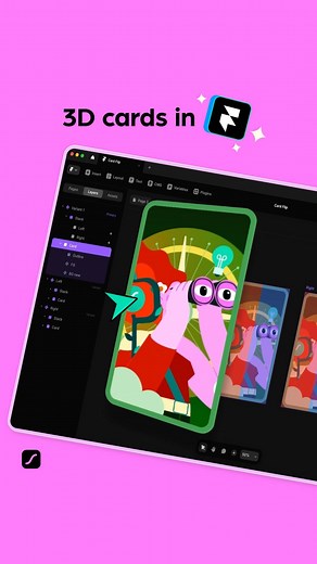 LottieFiles on Instagram: "🎴✨ Learn how to create a 3D flipping card interaction in @framer! Add parallax and hover effects for a smooth, interactive experience. 🎬 Watch the full tutorial now within our Education channel ✨ Link in bio."