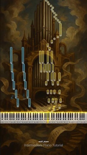 Toccata and Fugue in D Minor - Bach (Piano Version Tutorial) 🎹 #shorts