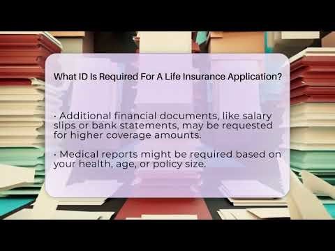 What ID Is Required For A Life Insurance Application? - Life Insurance Library