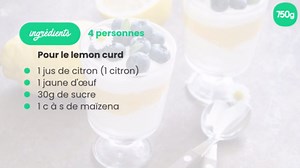 Mousse au fromage blanc et lemon curd