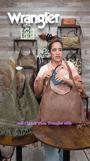 Wrangler Women's Suede Fringe Hobo Bag for Fall