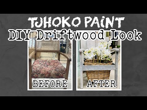How to apply a dry brush paint technique to create a beautiful natural driftwood effect