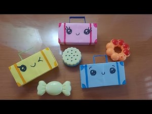 diy origami paper suitcase || diy origami box suitcase || paper box suitcase || ORIGAMI TUTORIAL