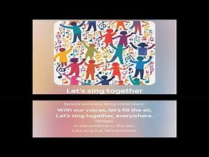 Let's Sing Together | Lyrics Video | Melody Magic Kids