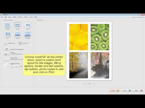 Convert images to PDF using Picasa