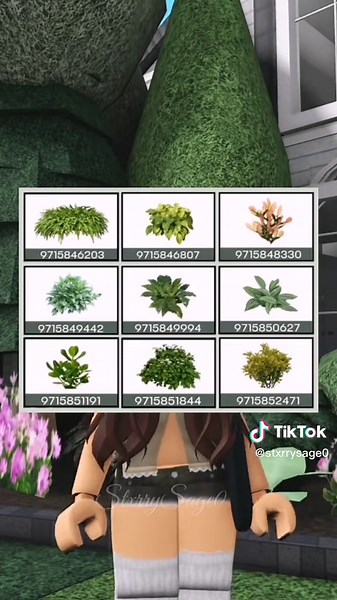 Bloxburg Bush Decal Ideas for Realistic Builds | Roblox Decals