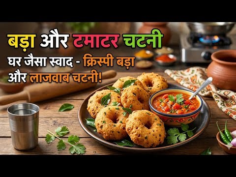 कुरकुरे वड़े और लाल टमाटर की चटनी – बिल्कुल परफेक्ट देसी स्वाद welcome hai aap sabhi ka 💐🥀☕☕