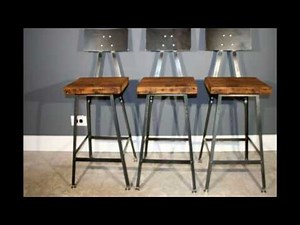 Remarkable Industrial Bar Stools With Backs Ideas