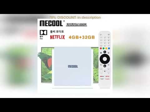 #MECOOL KM2 PLUS DELUXE 32GB Netflix 4K Android TV BOX Google TV Dolby Vision 4GB DDR4 1000M LAN WI