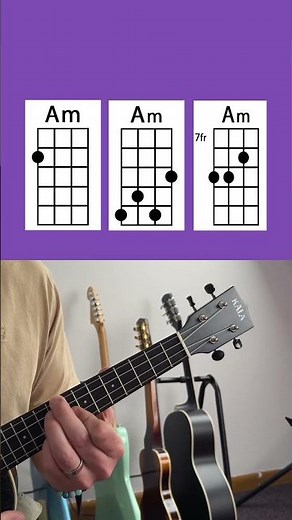 Am Chord on the #Uke