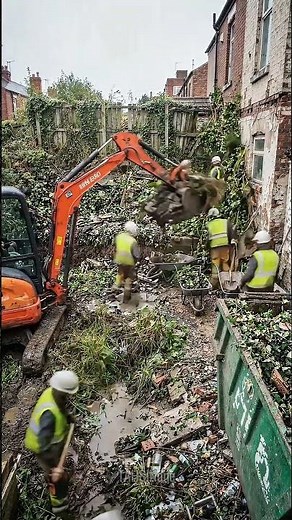 Excavator vs Old Building 😱 Big Demolition Moment #oldbuilding