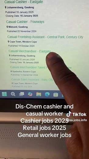 Dis-Chem Cashier and Retail Jobs for 2025