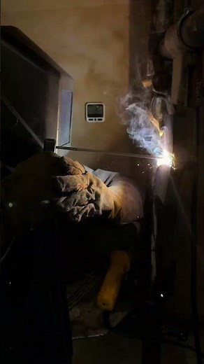 Stick welding a 1” block V groove with a backing strip in the 2G position