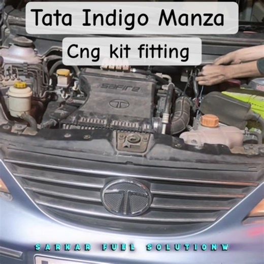 tata Indigo Manza cng kit fitting #cng #automobile #cngcar