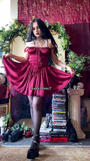Gothic Vampire Princess Aura Dress for an Edgy Look