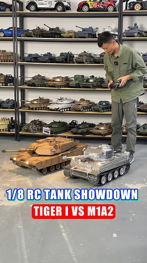 A video that gives you a direct comparison of the appearance and functions of the Henglong 1:8 Scale full-metal German Tiger I RC tank and the M1A2!👀 #RCmodel #RCworld #RClife #RClover #RCcommunity #RC #Tank #HengLong #Toucanhobby | Henglong rc tank service provider-toucanhobby
